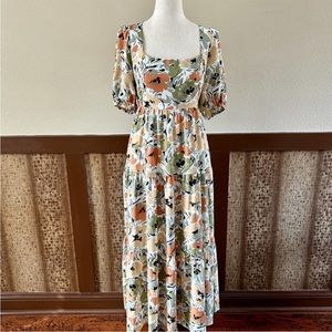 “Autumn” Midi Floral Dress